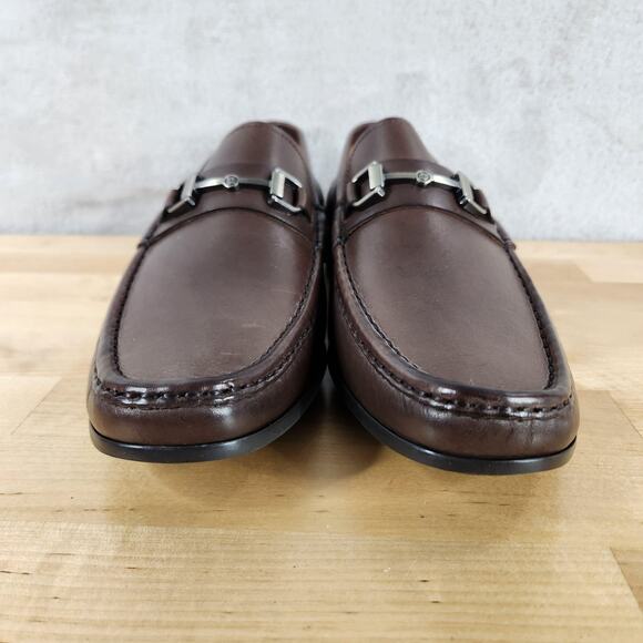 Peter Millar Crown Leather Bit Loafer Shoes Mens 8.5 Brown Hyperlight Slip On main image 9